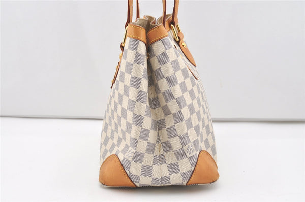 Authentic Louis Vuitton Damier Azur Hampstead PM N51207 Shoulder Tote Bag 1627J