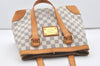 Authentic Louis Vuitton Damier Azur Hampstead PM N51207 Shoulder Tote Bag 1627J