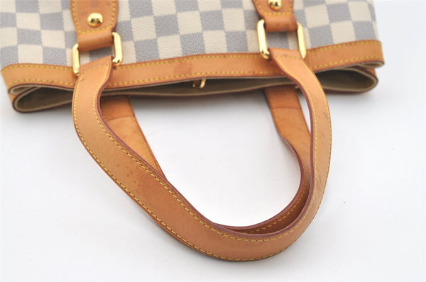 Authentic Louis Vuitton Damier Azur Hampstead PM N51207 Shoulder Tote Bag 1627J