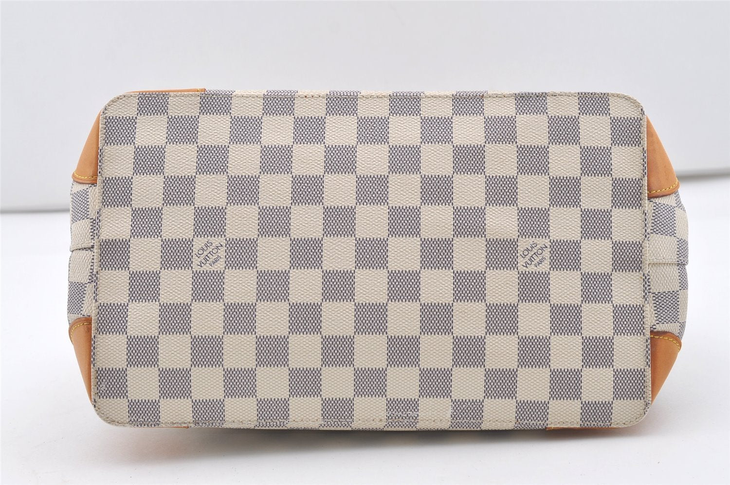 Authentic Louis Vuitton Damier Azur Hampstead PM N51207 Shoulder Tote Bag 1627J