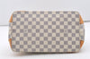 Authentic Louis Vuitton Damier Azur Hampstead PM N51207 Shoulder Tote Bag 1627J