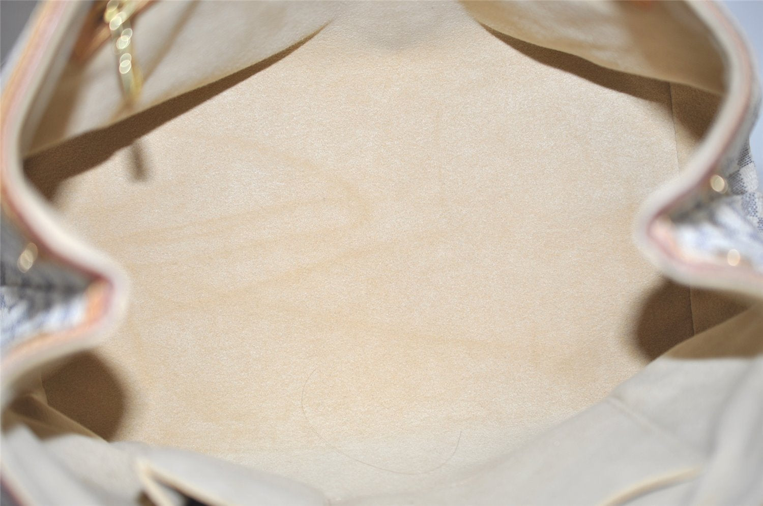 Authentic Louis Vuitton Damier Azur Hampstead PM N51207 Shoulder Tote Bag 1627J