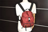 Authentic PRADA Nylon Drawstring Backpack V152 Bordeaux Red 1627K