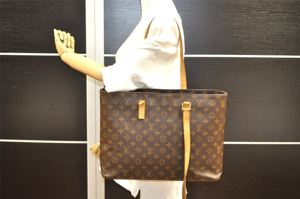 Authentic Louis Vuitton Monogram Luco Shoulder Tote Bag M51155 LV Junk 1628I