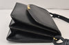 Authentic Christian Dior Shoulder Cross Body Bag Purse Leather Navy Blue 1628K