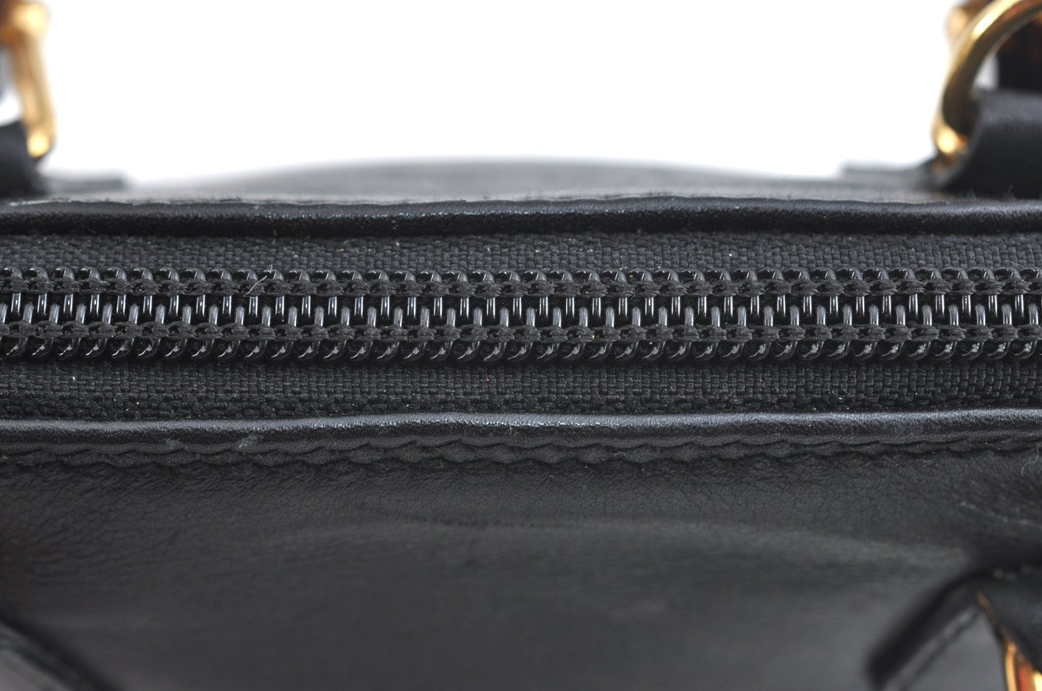 Authentic GUCCI Bamboo 2way Hand Shoulder Crossbody Bag Leather Black Junk 1629H