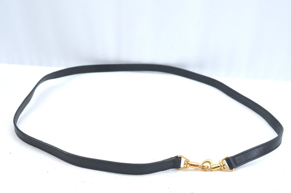 Authentic GUCCI Bamboo 2way Hand Shoulder Crossbody Bag Leather Black Junk 1629H