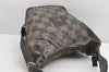 Authentic FENDI Vitange Pequin Check Shoulder Bag PVC Leather Brown Black 1629K