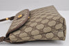 Authentic GUCCI Shoulder Cross Body Bag Purse GG PVC Leather Brown Junk 1630J