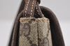 Authentic GUCCI Shoulder Cross Body Bag Purse GG PVC Leather Brown Junk 1630J