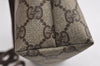 Authentic GUCCI Shoulder Cross Body Bag Purse GG PVC Leather Brown Junk 1630J