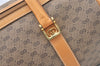 Authentic GUCCI Micro GG PVC Leather Hand Boston Bag Purse Brown 1631K
