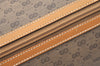 Authentic GUCCI Micro GG PVC Leather Hand Boston Bag Purse Brown 1631K