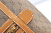 Authentic GUCCI Micro GG PVC Leather Hand Boston Bag Purse Brown 1631K