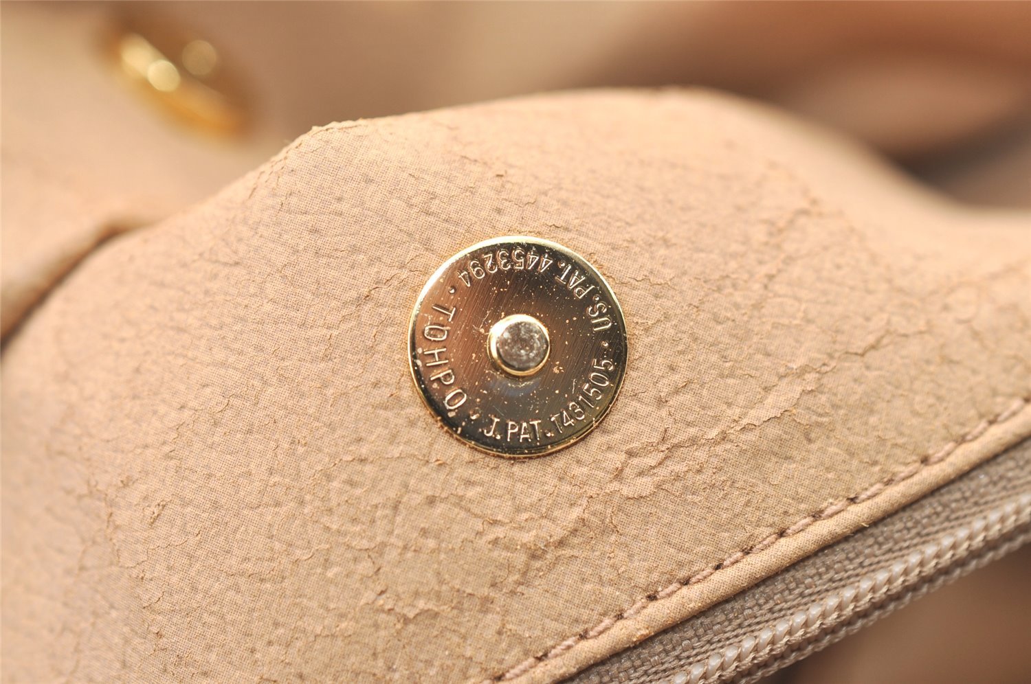 Authentic GUCCI Micro GG PVC Leather Hand Boston Bag Purse Brown 1631K