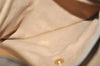Authentic GUCCI Micro GG PVC Leather Hand Boston Bag Purse Brown 1631K