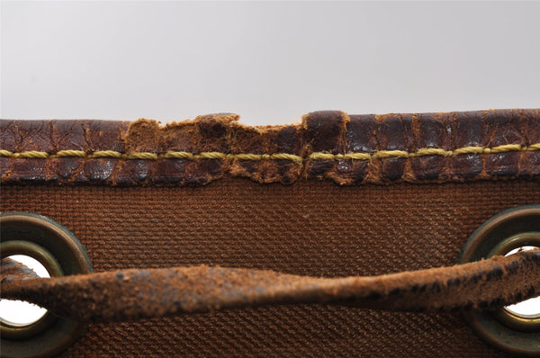 Authentic Louis Vuitton Monogram Petit Noe M42226 Shoulder Drawstring Bag 1632I