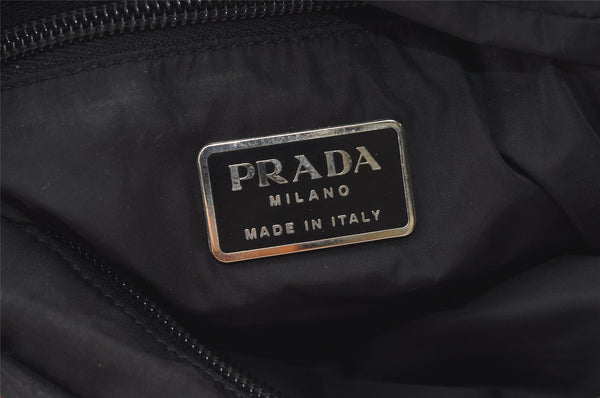 Authentic PRADA Sports Nylon Shoulder Cross Body Bag Purse B9147 Black 1633K