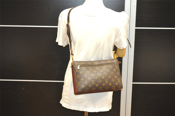 Authentic Louis Vuitton Monogram Enghien Shoulder Cross Bag M51205 LV 1634I