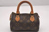 Authentic Louis Vuitton Monogram Mini Speedy Hand Bag Purse Old Model Junk 1634J