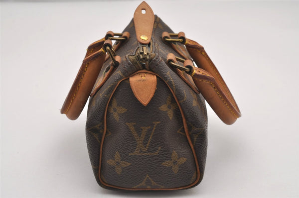 Authentic Louis Vuitton Monogram Mini Speedy Hand Bag Purse Old Model Junk 1634J