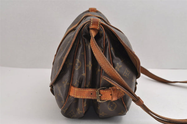 Authentic Louis Vuitton Monogram Saumur 30 Shoulder Cross Bag M42256 LV 1636J