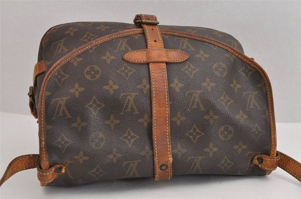 Authentic Louis Vuitton Monogram Saumur 30 Shoulder Cross Bag M42256 LV 1636J