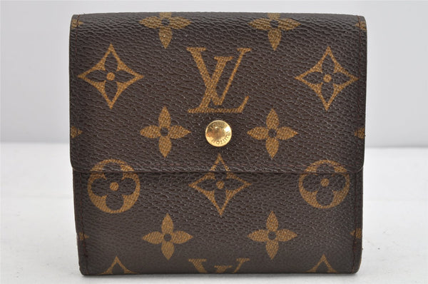 Authentic Louis Vuitton Monogram M61652 Porte Monnaie Billet Carte Credit 1636K