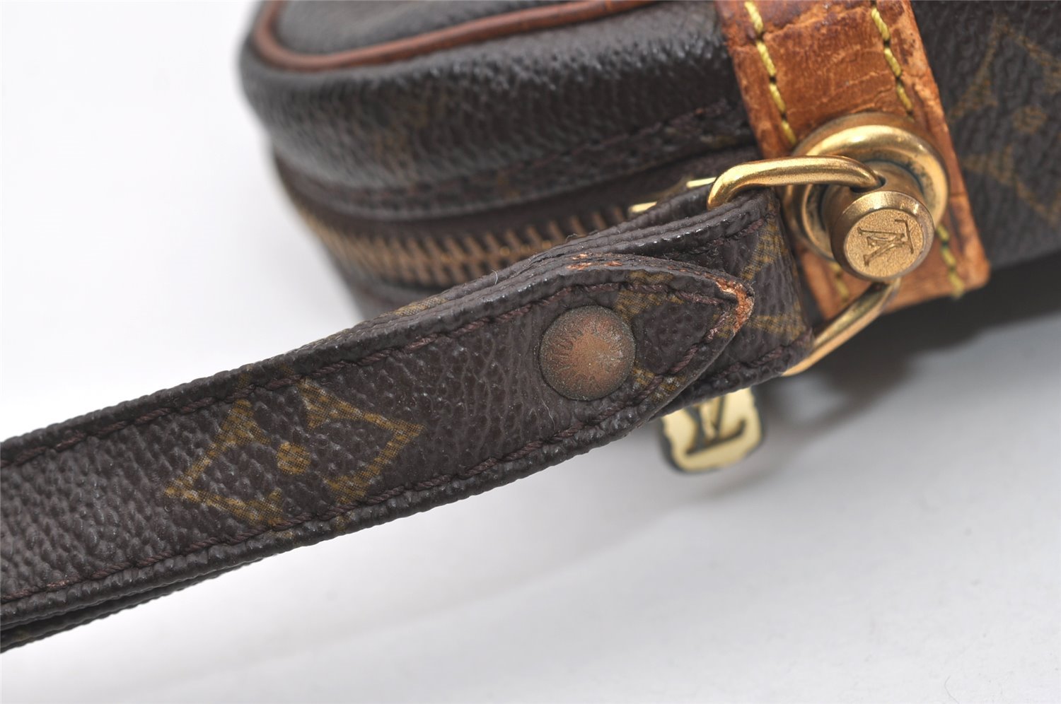 Authentic Louis Vuitton Monogram Marly Dragonne GM M51825 Clutch Hand Bag 1637J