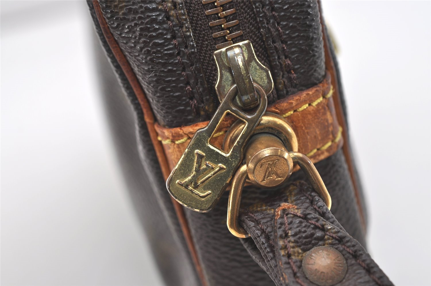 Authentic Louis Vuitton Monogram Marly Dragonne GM M51825 Clutch Hand Bag 1637J