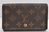 Auth Louis Vuitton Monogram Porte Monnaie Billets Tresor Wallet M61730 LV 1637K