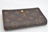 Auth Louis Vuitton Monogram Porte Monnaie Billets Tresor Wallet M61730 LV 1637K