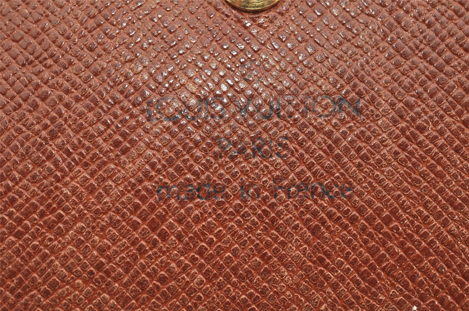 Auth Louis Vuitton Monogram Porte Monnaie Billets Tresor Wallet M61730 LV 1637K