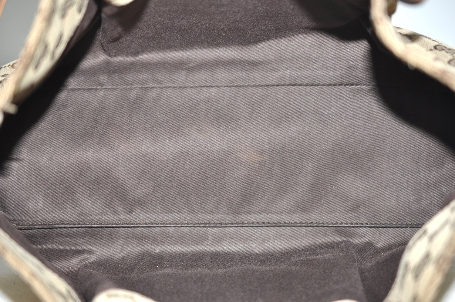 Authentic GUCCI Vintage Shoulder Tote Bag GG Canvas Leather 94898 Brown 1638I