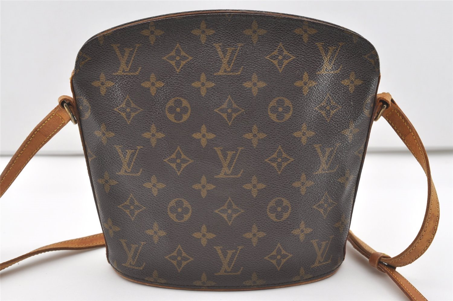Authentic Louis Vuitton Monogram Drouot Shoulder Cross Body Bag M51290 LV 1638J