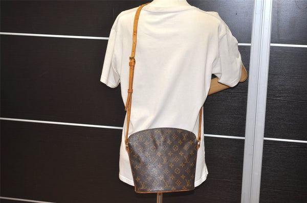 Authentic Louis Vuitton Monogram Drouot Shoulder Cross Body Bag M51290 LV 1638J