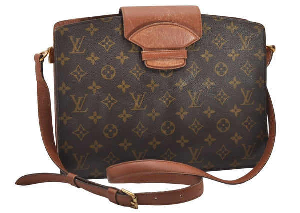 Authentic Louis Vuitton Monogram Courcelles Shoulder Cross Bag M51375 LV 1639J