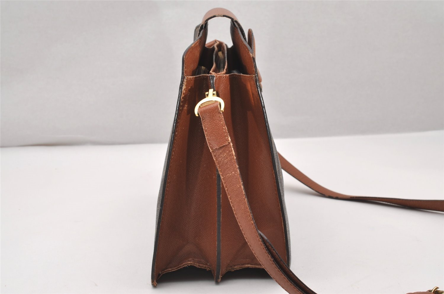 Authentic Louis Vuitton Monogram Courcelles Shoulder Cross Bag M51375 LV 1639J