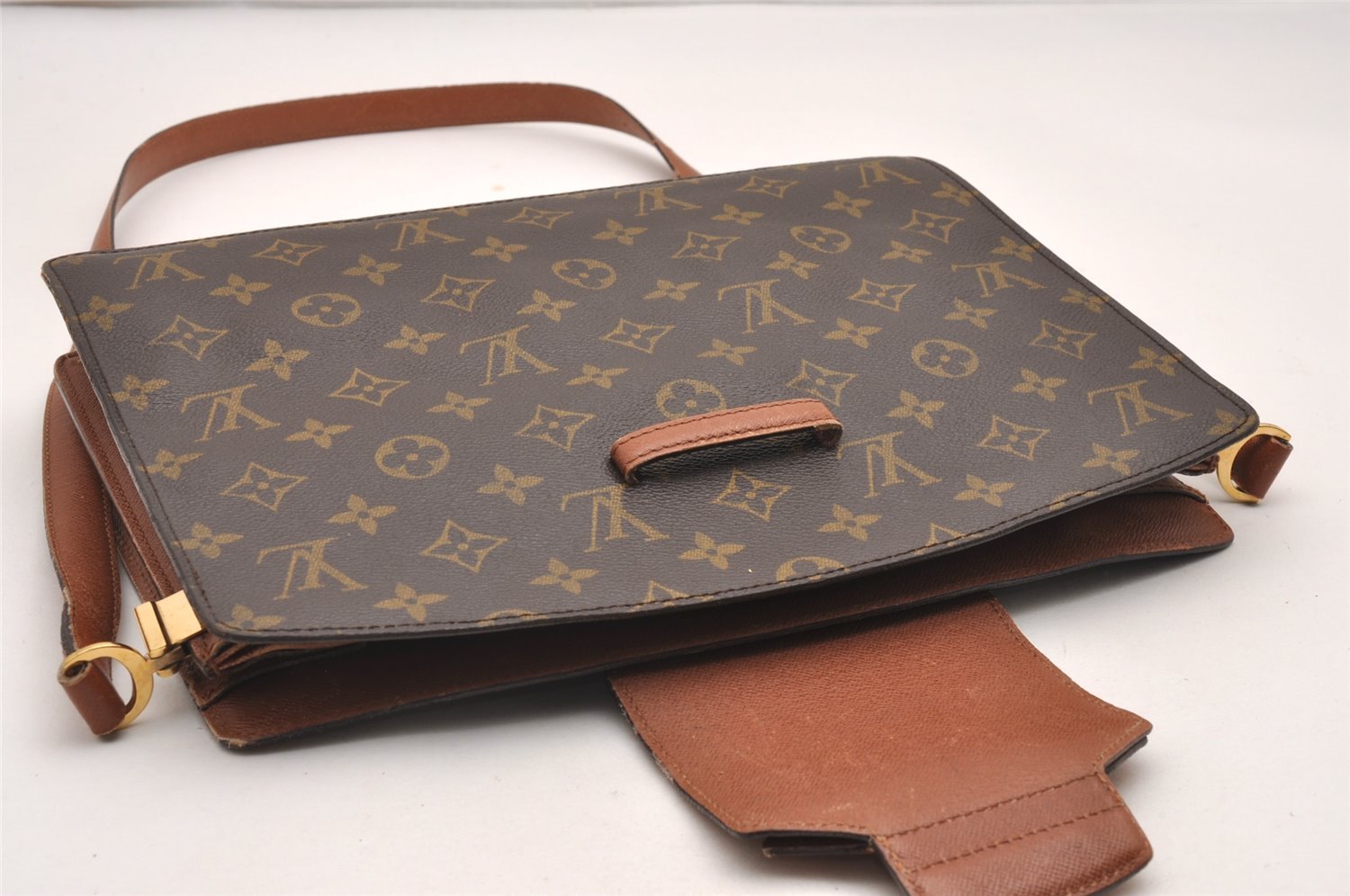 Authentic Louis Vuitton Monogram Courcelles Shoulder Cross Bag M51375 LV 1639J