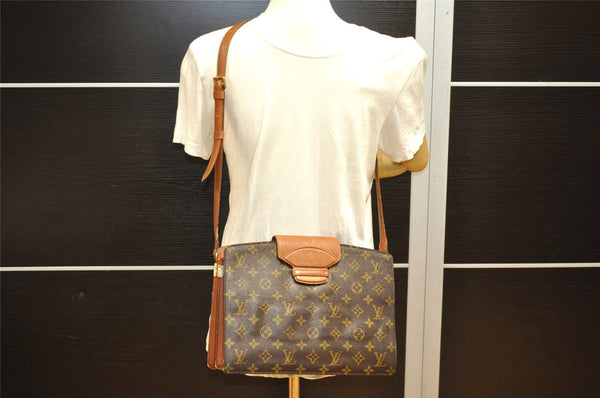Authentic Louis Vuitton Monogram Courcelles Shoulder Cross Bag M51375 LV 1639J