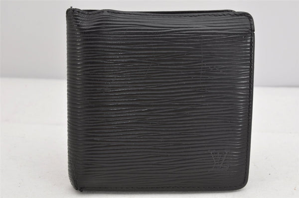 Authentic Louis Vuitton Epi Portefeuille Marco Wallet Black M63652 LV 1639K