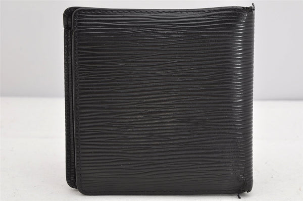 Authentic Louis Vuitton Epi Portefeuille Marco Wallet Black M63652 LV 1639K