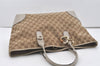 Authentic GUCCI Heart Bit Shoulder Tote Bag GG Canvas Leather 269956 Brown 1641J
