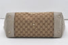 Authentic GUCCI Heart Bit Shoulder Tote Bag GG Canvas Leather 269956 Brown 1641J