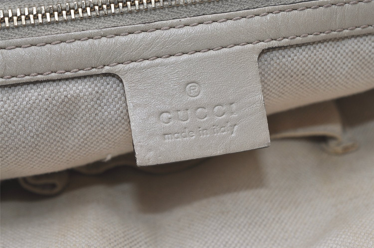 Authentic GUCCI Heart Bit Shoulder Tote Bag GG Canvas Leather 269956 Brown 1641J