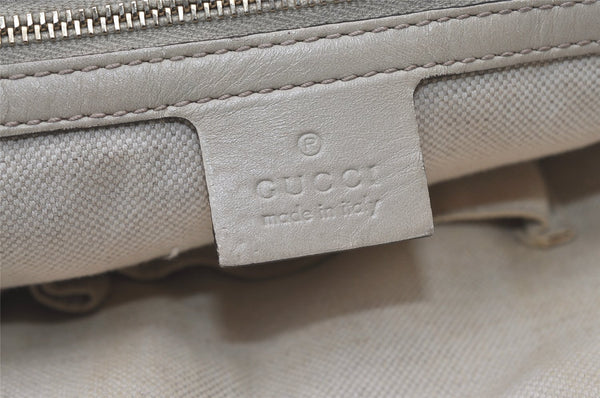 Authentic GUCCI Heart Bit Shoulder Tote Bag GG Canvas Leather 269956 Brown 1641J