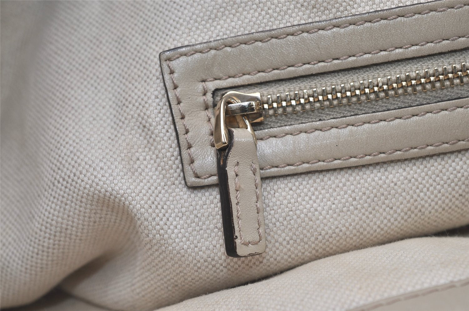 Authentic GUCCI Heart Bit Shoulder Tote Bag GG Canvas Leather 269956 Brown 1641J