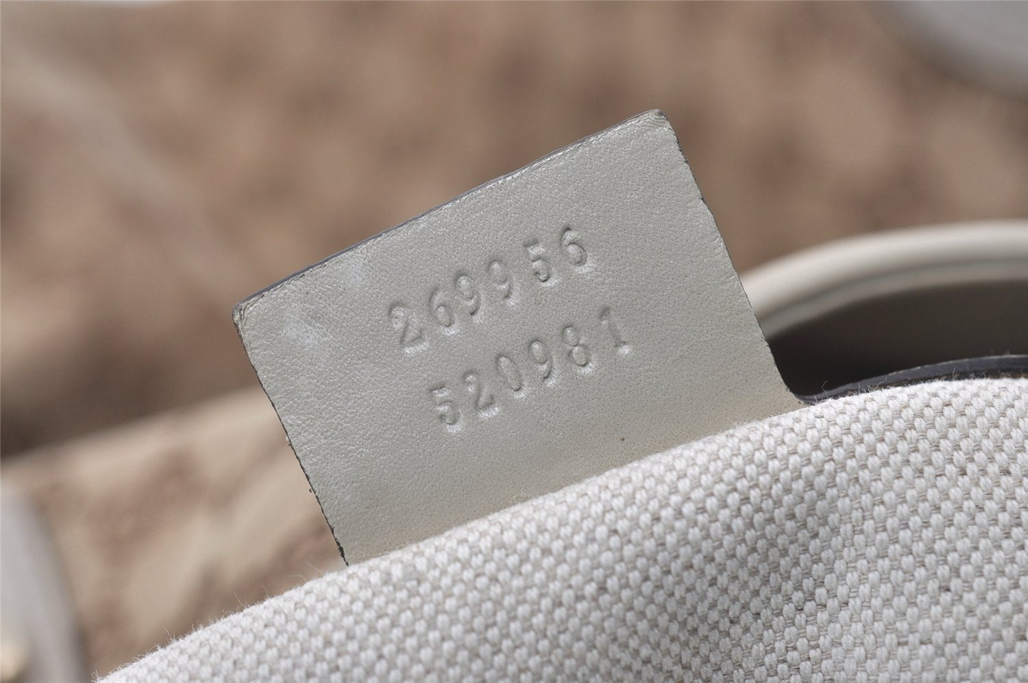 Authentic GUCCI Heart Bit Shoulder Tote Bag GG Canvas Leather 269956 Brown 1641J