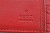 Authentic GUCCI Micro Guccissima GG Leather Long Wallet Purse 282540 Red 1643K