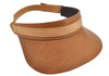 Authentic GUCCI Vintage Sun Visor Leather Nylon Size M Brown 1645K